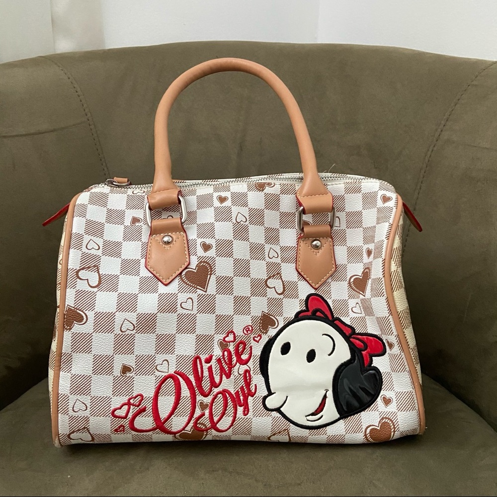 Olive Oyl Leather Handbag